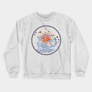 Adventure Awaits: Sailing into Destiny Crewneck Sweatshirt